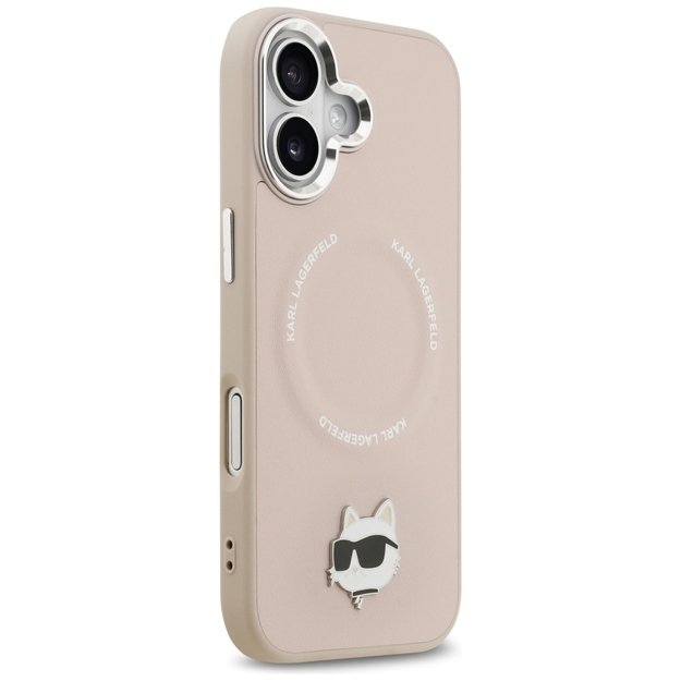 Karl Lagerfeld Choupette Pin MagSafe Case for iPhone 17 - Pink 3