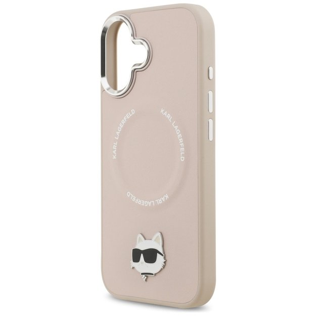 Karl Lagerfeld Choupette Pin MagSafe Case for iPhone 17 - Pink 6