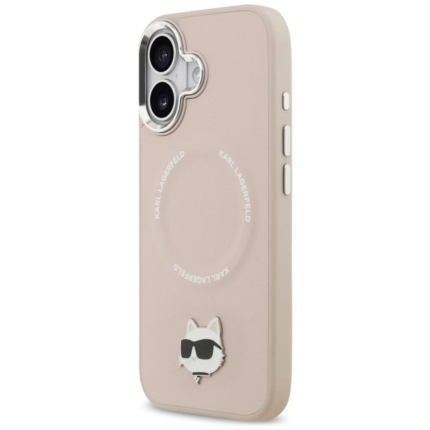 Karl Lagerfeld Choupette Pin MagSafe Case for iPhone 17 - Pink 1
