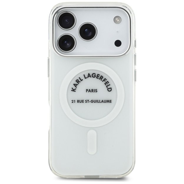 Karl Lagerfeld IML Karl RSG Logo MagSafe Case for iPhone 17 Pro - Transparent 2