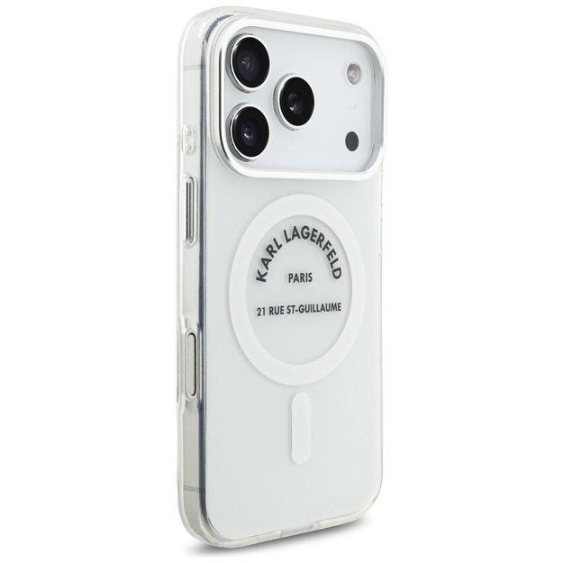 Karl Lagerfeld IML Karl RSG Logo MagSafe Case for iPhone 17 Pro - Transparent 3