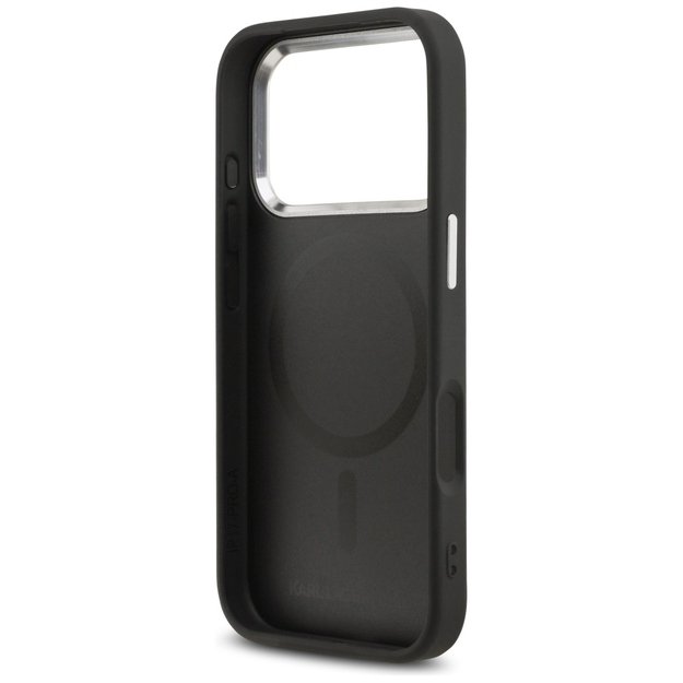 Karl Lagerfeld Karl &amp  Choupette Pins MagSafe Case for iPhone 17 Pro - Black 6