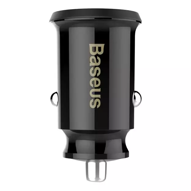 Baseus Grain Car Charger CCALL-ML01 mini charger 2x USB-A 3.1A - black 1