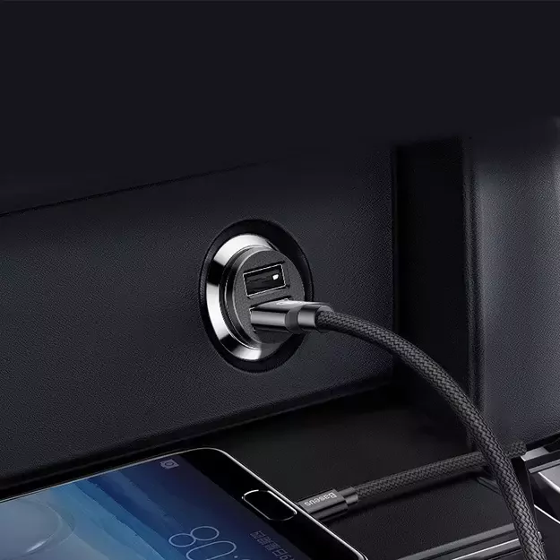 Baseus Grain Car Charger CCALL-ML01 mini charger 2x USB-A 3.1A - black 6