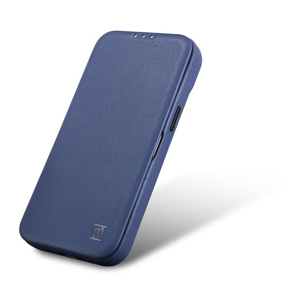 iCarer CE Premium Leather Folio Case iPhone 14 Pro Magnetic Flip Leather Folio Case MagSafe Blue (WMI14220714-BU) 7