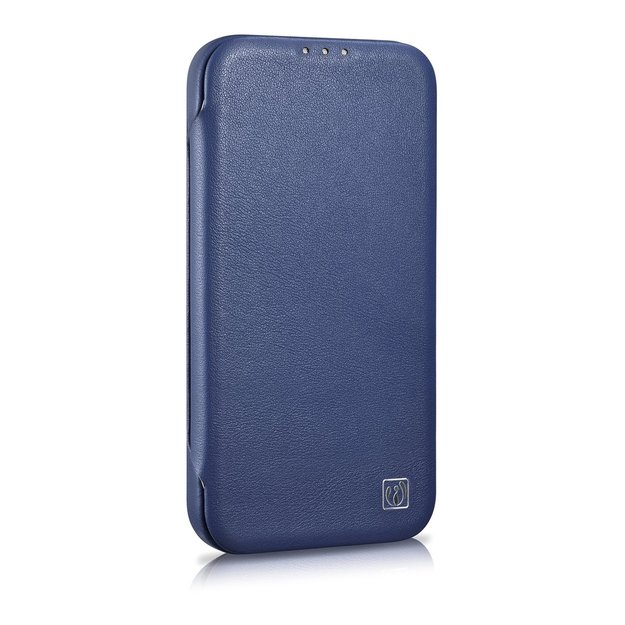 iCarer CE Premium Leather Folio Case iPhone 14 Pro Magnetic Flip Leather Folio Case MagSafe Blue (WMI14220714-BU) 4