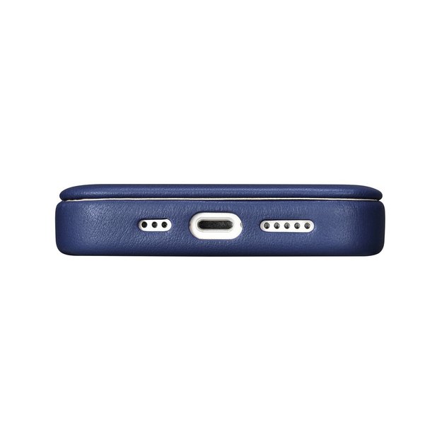 iCarer CE Premium Leather Folio Case iPhone 14 Pro Magnetic Flip Leather Folio Case MagSafe Blue (WMI14220714-BU) 10