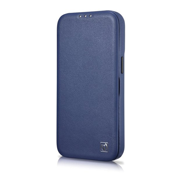 iCarer CE Premium Leather Folio Case iPhone 14 Pro Magnetic Flip Leather Folio Case MagSafe Blue (WMI14220714-BU) 5