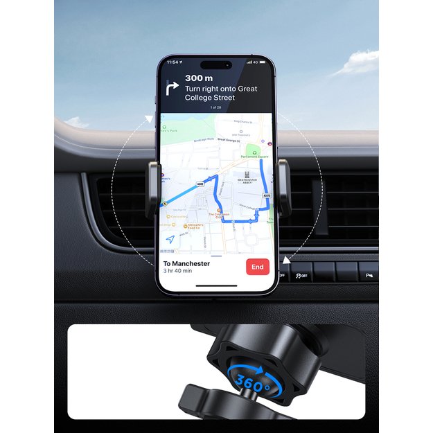 Joyroom car phone holder for air vent black (JR-ZS377) 8