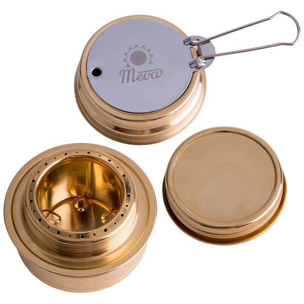 Tourist alcohol stove fueled with ethanol and alcohol MEVA 4