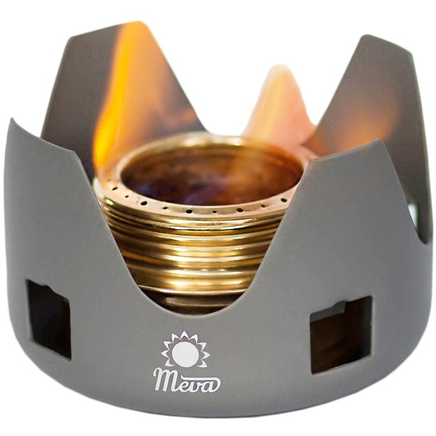 Tourist alcohol stove fueled with ethanol and alcohol MEVA 3