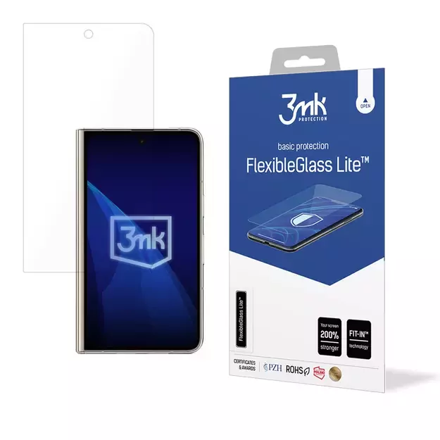 Hybrid glass 3mk FlexibleGlass Lite™ on Google Pixel Fold (front)