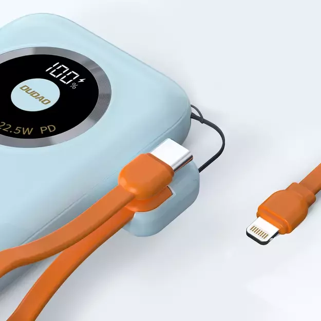 Powerbank Dudao K21 Mini 10000mAh 22.5W USB-A / USB-C - blue 2