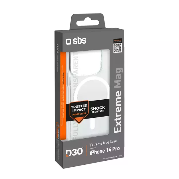 SBS D3O MagSafe Case for iPhone 14 Pro - Clear 8