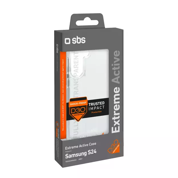 SBS D3O Case for Samsung Galaxy S24 - Transparent 1