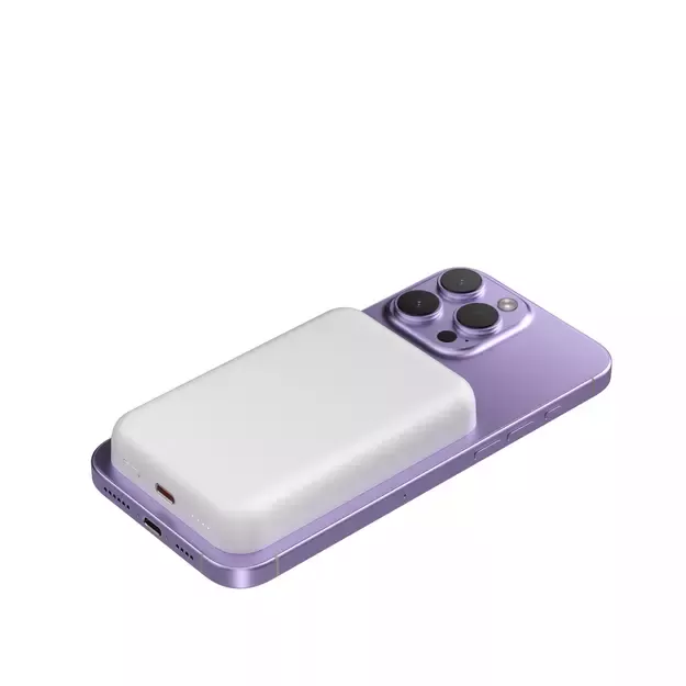 Wozinsky WRW349YWS 10,000 mAh Magnetic Power Bank - White 3