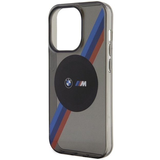 Case BMW BMHMP14XHDTK iPhone 14 Pro Max 6.7&quot  grey/grey hardcase Tricolor Stripes MagSafe 7
