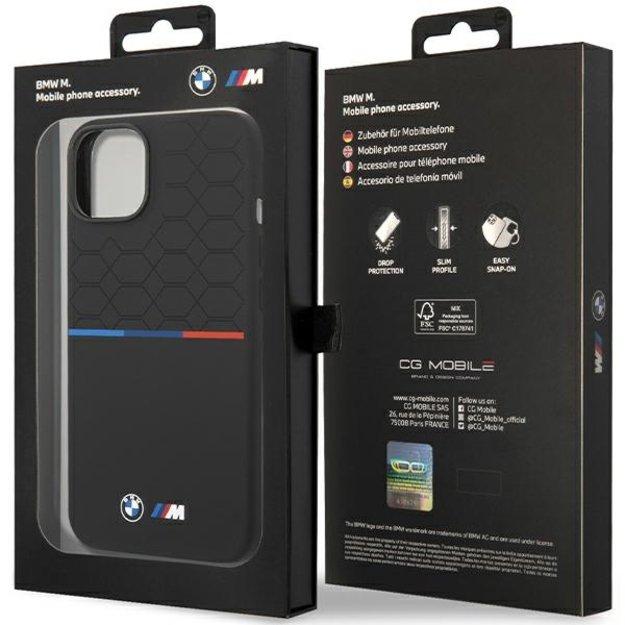BMW M Silicone Pattern MagSafe Case for iPhone 15/14/13 - Black 7