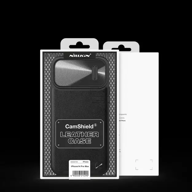Nillkin CamShield Leather S Case iPhone 14 Pro Max case with camera cover black 3