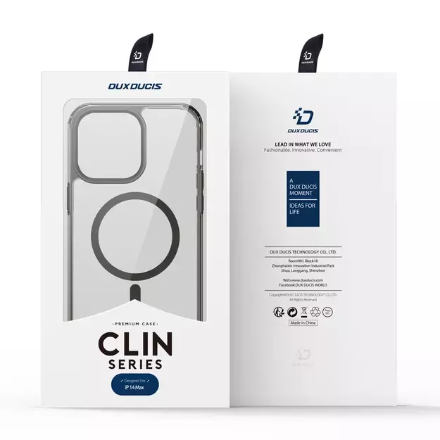 Dux Ducis Clin2 case for iPhone 14 Plus magnetic cover MagSafe gray 4