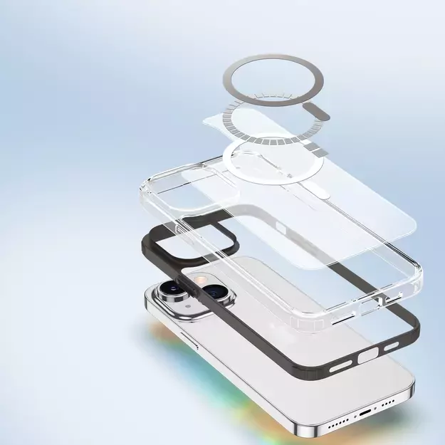 Dux Ducis Clin2 case for iPhone 14 Plus magnetic cover MagSafe gray 3