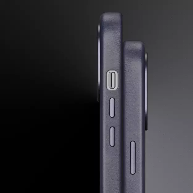 Dux Ducis Naples case for iPhone 14 Pro magnetic leather case MagSafe blue 18