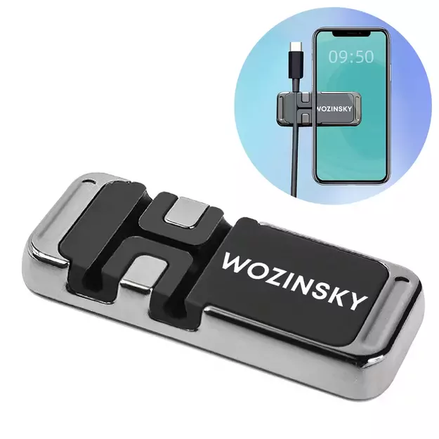 Wozinsky Magnetic Phone Holder with Cable Organizer (WMCDO-B1) 1