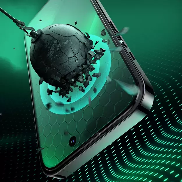 Joyroom Knight Green Glass for iPhone 14 Pro with Full Screen Anti Blue Light Filter (JR-G02) 7