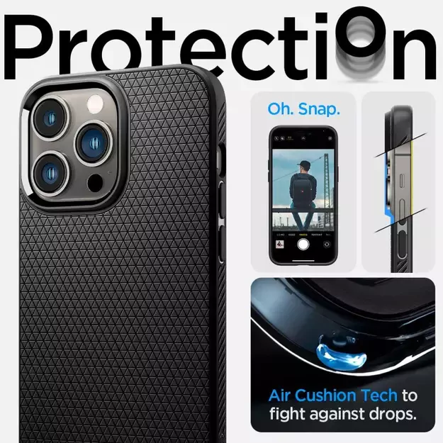 Spigen Liquid Air Case for iPhone 14 Pro Max - Matte Black 17