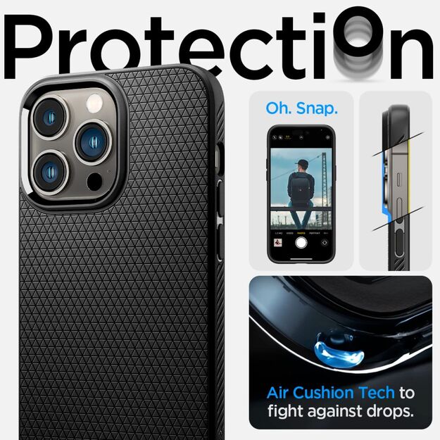 Spigen Liquid Air Case for iPhone 14 Pro Max - Matte Black 47