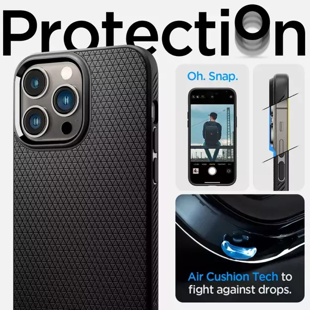 Spigen Liquid Air Case for iPhone 14 Pro Max - Matte Black 37