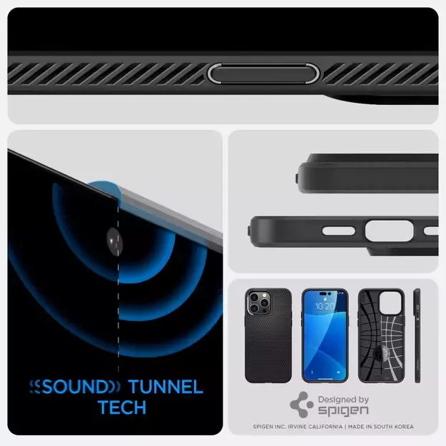 Spigen Liquid Air Case for iPhone 14 Pro Max - Matte Black 3
