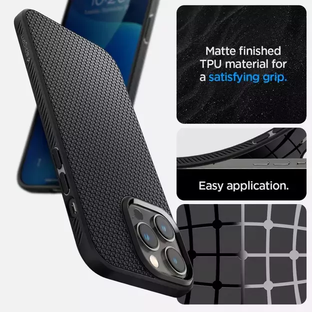 Spigen Liquid Air Case for iPhone 14 Pro Max - Matte Black 36