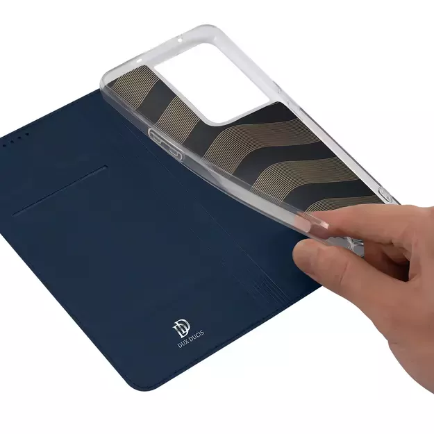 Dux Ducis Skin Pro case for Oppo Reno 8 Pro flip cover card wallet stand blue 17