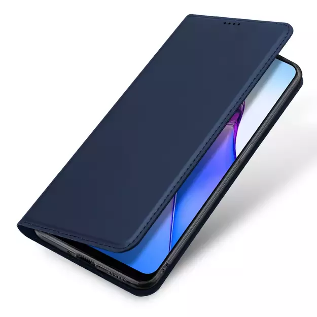 Dux Ducis Skin Pro case for Oppo Reno 8 Pro flip cover card wallet stand blue 13