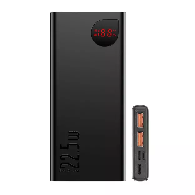 Baseus Adaman Metal Power Bank with Fast Charging 10000mAh 22.5W (Overseas Edition 2021) Black