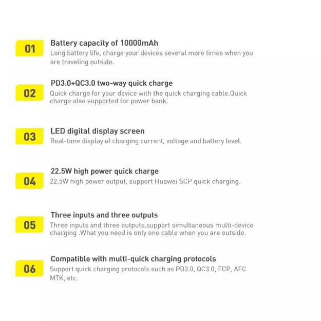 Baseus Adaman Metal Power Bank with Fast Charging 10000mAh 22.5W (Overseas Edition 2021) Black 24