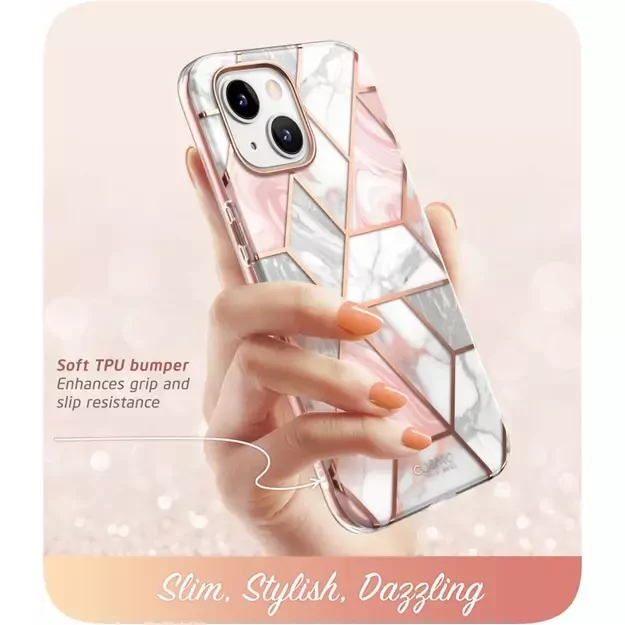 Supcase Cosmo iPhone 14 Plus Case - Pink Marble 4