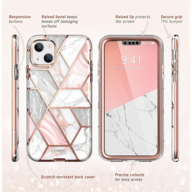 Supcase Cosmo iPhone 14 Plus Case - Pink Marble 9