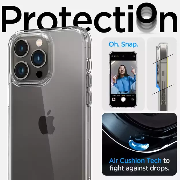 Spigen Ultra Hybrid iPhone 14 Pro Case - Clear 28