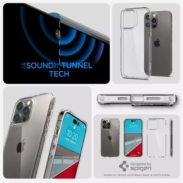 Spigen Ultra Hybrid iPhone 14 Pro Case - Clear 38