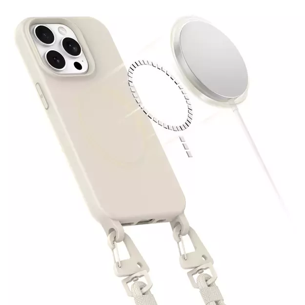 Tech-Protect MagNecklace MagSafe iPhone 14 Pro Case - Beige 2