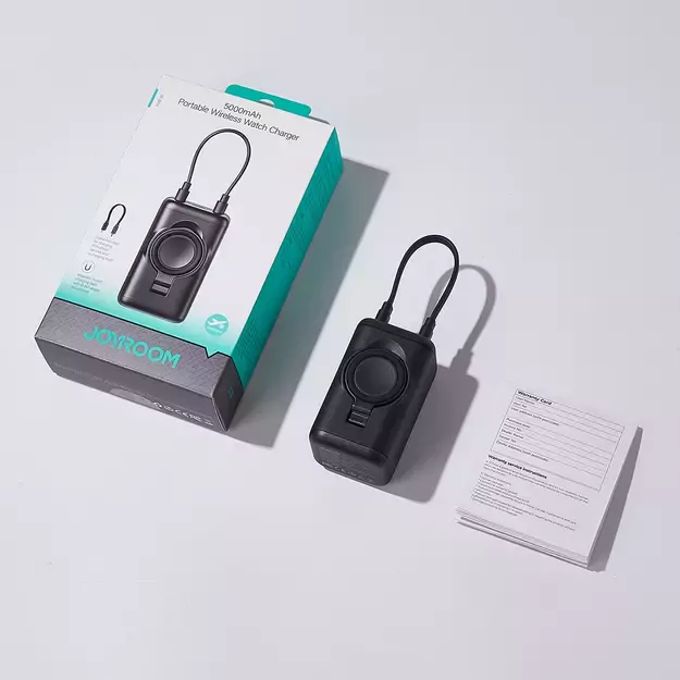 Joyroom JR-W13 5000mAh Wireless Power Bank for Apple Watch + USB-C and Lightning – Black 5