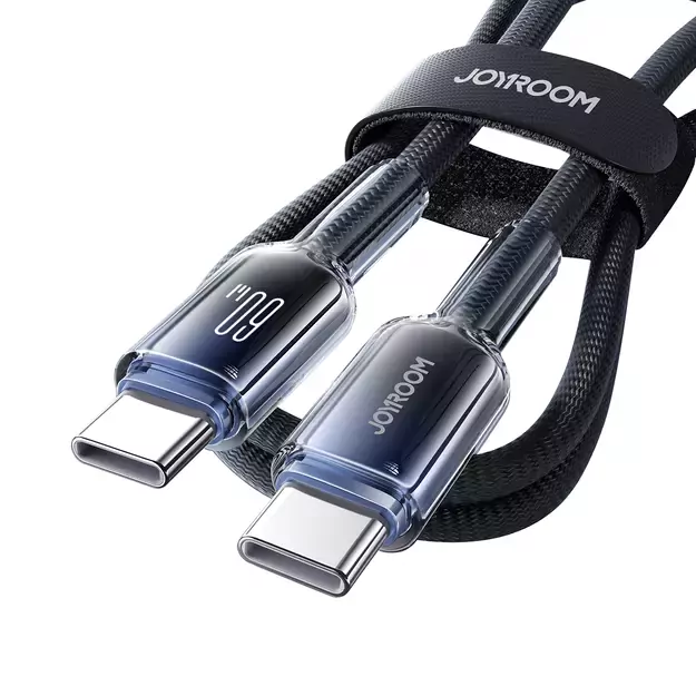 Joyroom S-A42 Crystal-Clear Series 60W USB-C - USB-C cable 1.2m - black 4
