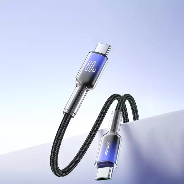 Joyroom S-A42 Crystal-Clear Series 60W USB-C - USB-C cable 1.2m - black 9