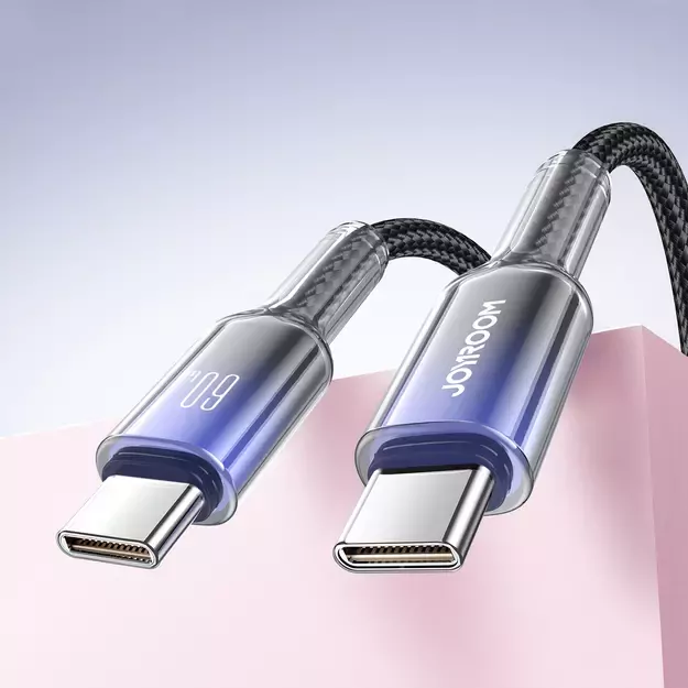 Joyroom S-A42 Crystal-Clear Series 60W USB-C - USB-C cable 1.2m - black 8
