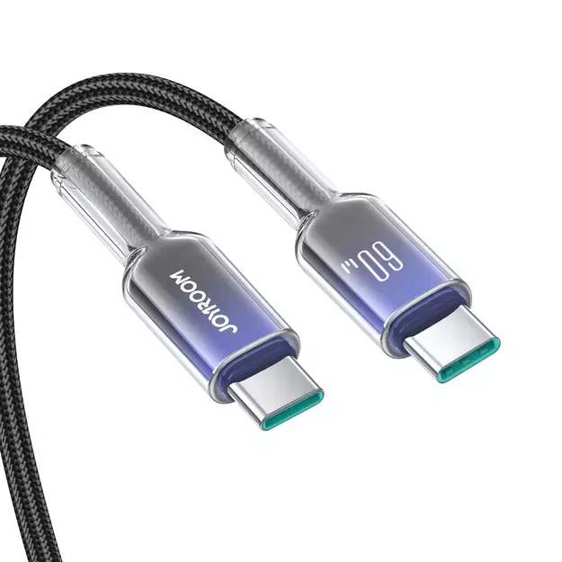 Joyroom S-A42 Crystal-Clear Series 60W USB-C - USB-C cable 1.2m - black 6