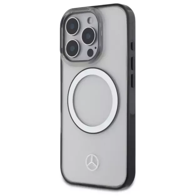 Mercedes Printed Logo MagSafe Case for iPhone 16 Pro Max - Clear 8