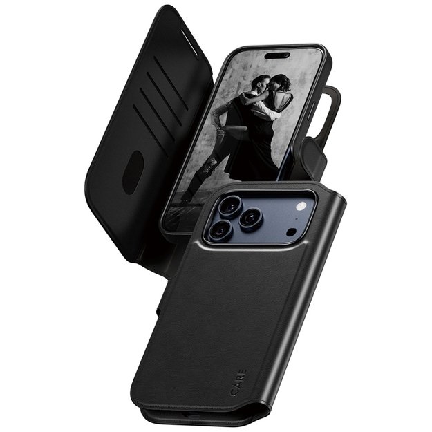 CARE by PanzerGlass Feature Tango 2in1 Wallet Case MagSafe for iPhone 17 Pro Max - Black 1