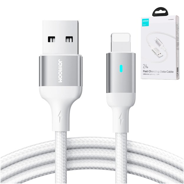 Joyroom Extraordinary Series A10 USB-A / Lightning 2.4A cable 1.2 m - white 4